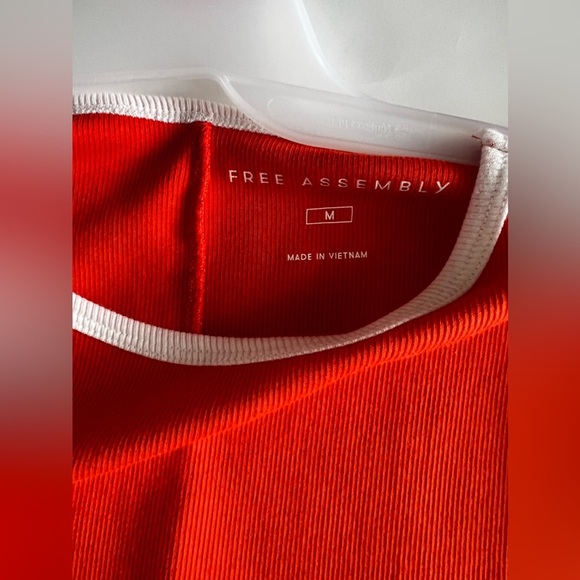 [Free Assembly]  Women's Round Neck Short Sleeve T Shirts Orange Size M - Picture 13 of 16